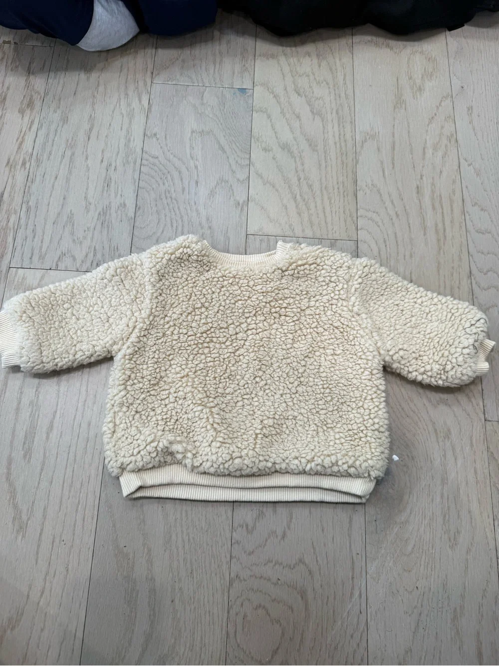 Zara Kids Three-Piece Cozy Sweater Set - Cream & Brown (2 sweaters, 1 pants)